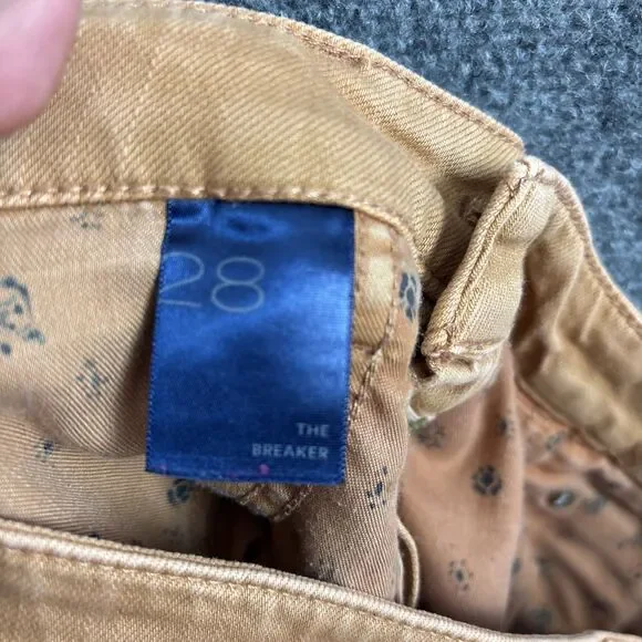 Pilcro The Breaker Pants Womens Size 28 Brown Relaxed High Rise Flawed - Picture 10 of 12